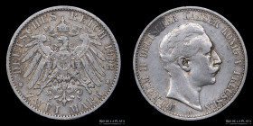 Prussia. Wilhem II. 2 Mark 1902 A. KM522