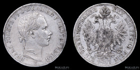 Austria. Francis Joseph I. 1 Vereinsthaler 1857E. KM2244