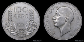 Bulgaria. 100 Leva 1937. KM45