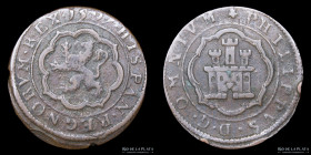 España. Felipe II. 4 Maravedis 1597 Segovia