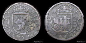 España. Felipe IV. 12 Maravedis 1641 resello Madrid