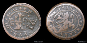 España. Felipe IV. 6 Maravedis 1641 resello Granada