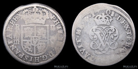 España. Felipe V. 2 Reales 1708 Y. Segovia. KM275