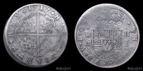 España. Felipe V. 2 Reales 1717 J. Segovia. KM297