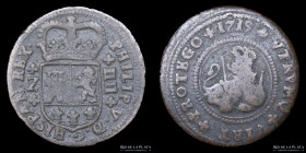 España. Felipe V. 4 Maravedis 1719 Z. KM305