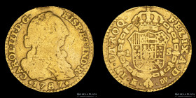 España. Carlos III. 1 Escudo 1787. Madrid. KM416a