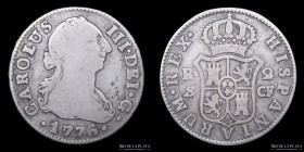 España. Carlos III. 2 Reales 1776 CF. Sevilla KM412.2