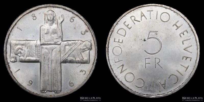 Suiza. 5 Francs 1963. Plata 835; 31mm; 15.07g. KMY56 (VF+)

USD 20 - 40

Not...