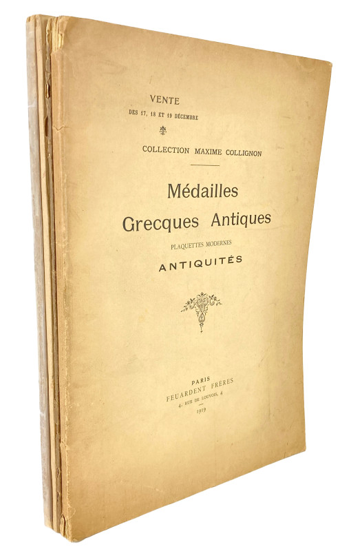 Feuardent Frères. COLLECTION DE M. MAXIME COLLIGNON. MÉDAILLES GRECQUES ANTIQUES...