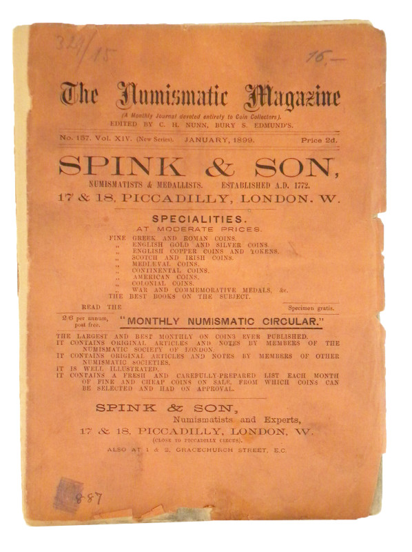 Nunn, C. Hearn [editor]. THE NUMISMATIC MAGAZINE. A MONTHLY JOURNAL DEVOTED ENTI...