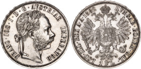 Austria 1 Florin 1882. KM# 2222, Kahnt/Schön# 149, N# 4726; Silver 12.34 g.; Franz Joseph I; AUNC
