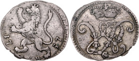 German States Hesse-Cassel 1 Albus 1757 ICB. Müller 2664 Hoffmeister 2252 Schütz 1803; Silver 1.44 g.; Wilhelm VIII; VF