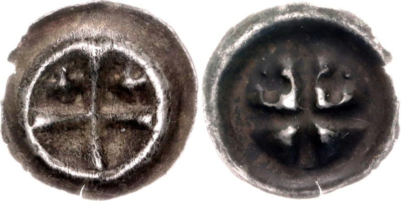 German States Teutonic Order 1 Denier 1317 - 1327 (ND). Waschinski# 151a, Eggert...