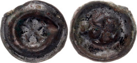 German States Teutonic Order Hohlpfennig Brakteat 1416 - 1460 (ND). Silver 0.20 g.; VF