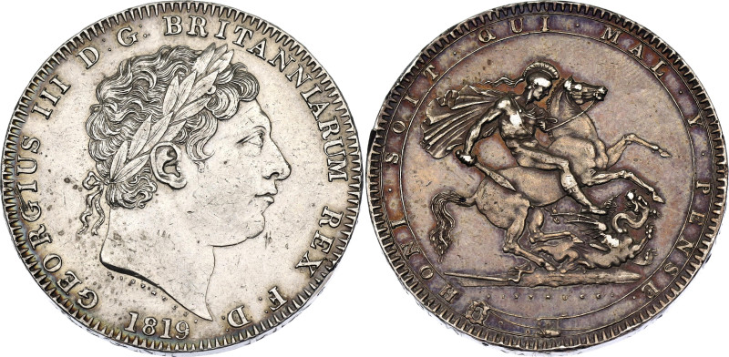 Great Britain 1 Crown 1819. KM# 675, Sp# 3787, N# 13172; Silver 28.28 g.; George...