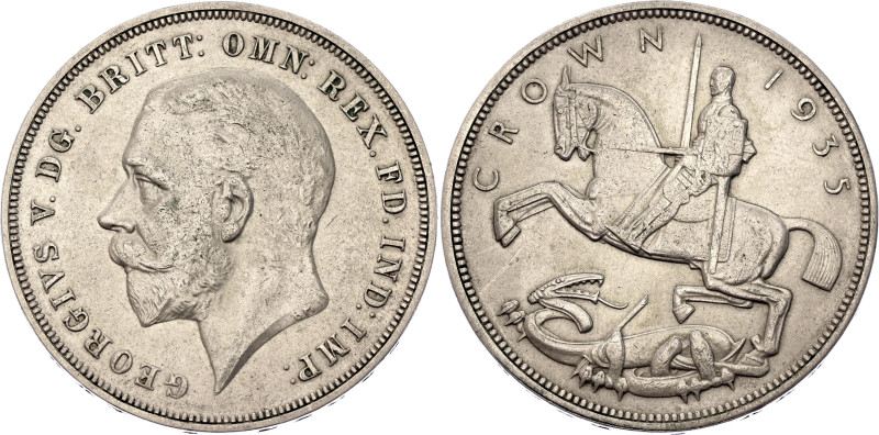 Great Britain 1 Crown 1935. KM# 842, N# 10337; Silver 28.28 g.; George V; 25th A...