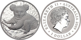 Australia 1 Dollar 2009 P. N# 41461; Silver 31.51 g.; Elizabeth II; Koala Bullion Coin; Perth Mint; Mintage: 15334 pcs; BUNC