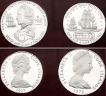 Cook Islands Silver Proof Coin Set 1973. KM# PS4; Silver 61.15 g., Proof; Captain James Cook's Second Pacific Voyage and 200th Anniversary of the Disc...