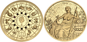 Samoa 20 Cents 2021. Gold plated copper; The Gods of Ancient Greece - Hera; Mintage: 3000 pcs; BUNC