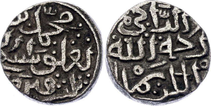 India Delhi Sultanate 6 Gani 1325 - 1351 (ND). GG# D377, N# 76400; Silver 3.42 g...