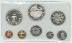 Barbados Annual Proof Set 1974 FM. KM# PS2; With Silver., Proof; In the original package; Franklin Mint