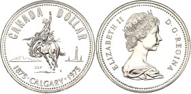 Canada 1 Dollar 1975. KM# 97, N# 11564; Silver 23.32 g., Proof; Elizabeth II; 100th Anniversary of the City of Calgary