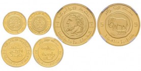 Algerie, République 1962-
5 Dinars, 2 Dinars, 1 dinar, AH 1411 (1991), AU 16.12 g./6.45 g./3.22 g. 920‰
Ref : Fr.5-6-7, KM#120-121-122,
Conservation :...