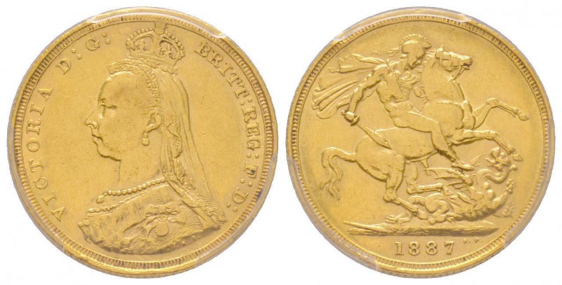 Australia, Victoria I 1837-1901
Sovereign, Sydney, 1887 S, AU 7.98 g. 917‰
Ref :...
