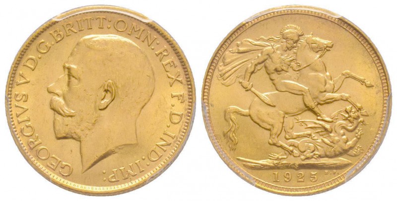Australia, George V 1910-1936
Sovereign, Sydney, 1925 S, AU 7.98 g. 917‰ 
Ref : ...