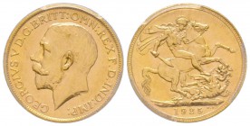 Australia, George V 1910-1936
Sovereign, Melbourne, 1925 M, AU 7.98 g. 917‰ Ref : Fr. 39, KM#29, Spink 3999 
Conservation : PCGS MS62