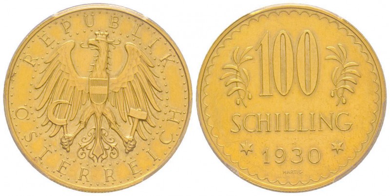 Austria, République 1918-
100 Schilling, 1930, AU 23.52 g. 
Ref : Fr. 520, KM#28...
