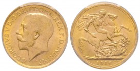 Great Britain, George V 1910-1936
Sovereign, 1916, AU 7.98 g.
Ref : KM#820, Fr.404a, Spink 3996
Conservation : PCGS MS64