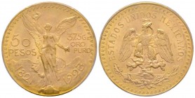 Mexico, 50 Pesos, 1923, AU 41.66 g. 900‰
Ref : KM#481, Fr.172
Conservation : PCGS MS64