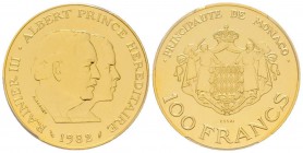 Monaco, Rainier 1949-2005
Essai de 100 Francs, 1982, AU 26.85 g.
Ref : G. MC163
Conservation : PCGS SP68
