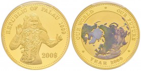 Palau
200 Dollars, 1999, AU 31.1 g. 999‰ 
Ref: 
Conservation: PCGS PROOF 67 DEEP CAMEO