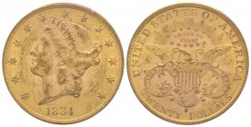 USA
20 Dollars, San Francisco, 1884 S, AU 33.43 g.
Ref : KM#74.3, Fr.178
Conservation : PCGS AU55