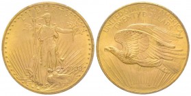 USA
20 Dollars, Philadelphia, 1908, AU 33.43 g.
Ref : KM#131, Fr. 183
Conservation : PCGS MS64+ No motto