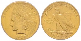 USA
10 Dollars, Philadelphia, 1909, AU 16.7 g.
Ref : Fr. 166
Conservation : PCGS AU55