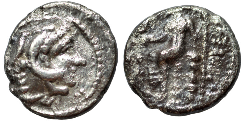 KINGS of MACEDON. Alexander III the Great, 336-323 BC. Obol (silver, 0.67 g, 8 m...