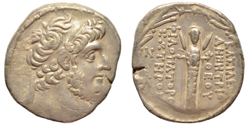 SELEUKID KINGS OF SYRIA. Demetrios III Eukairos, 97/6-88/7 BC. Tetradrachm (silv...