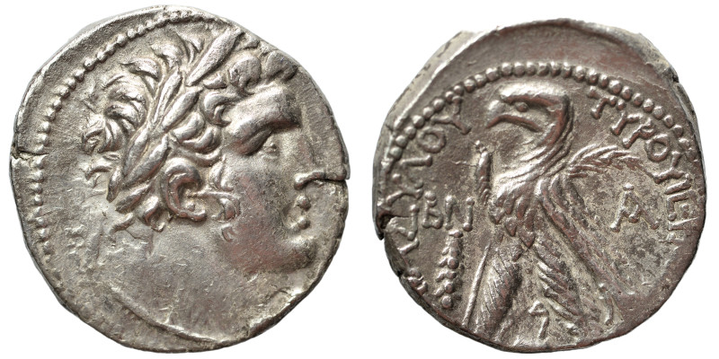 PHOENICIA. Tyre. 126/5 BC-AD 65/6. Shekel (silver, 14.35 g, 27 mm), year BN = Ye...