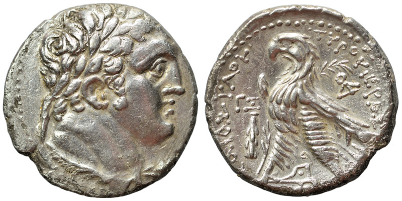 PHOENICIA. Tyre. 126/5 BC-AD 65/6. Shekel (silver, 13.56 g, 28 mm), Year ΓΞ = Ye...