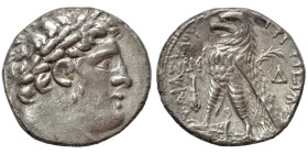 PHOENICIA. Tyre. 126/5 BC-AD 65/6. Shekel (silver, 13.74 g, 27 mm), Year AM = Year 41, 86/85 BC. Laureate head of Melkart right, [lion skin around nec...