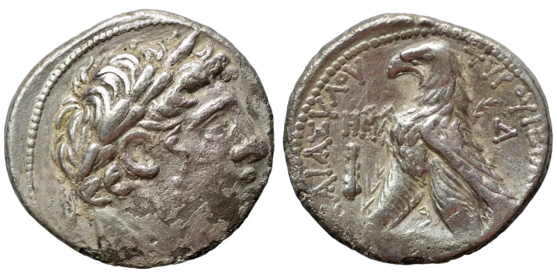 PHOENICIA. Tyre. 126/5 BC-AD 65/6. Shekel (silver, 13.17 g, 29 mm), Year HM = Ye...