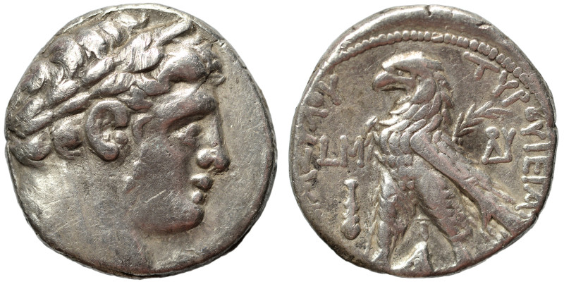 PHOENICIA. Tyre. 1st cent. BC. Half Shekel (silver, 7.01 g, 20 mm), Year LM = Ye...