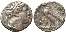 PHOENICIA. Tyre. 1st cent. BC. Half Shekel (silver, 6.89 g, 20 mm), Year Z� = Year 37, 90/89 BC. Laureate bust of Melkart right. Rev. ΤΥPΟΥ ΙΕΡΑΣ ΚΑΙ ...