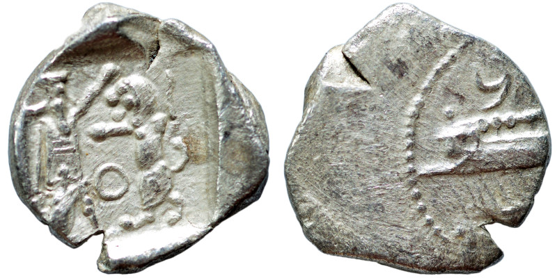 PHOENICIA. Sidon. Ba'alšillem II, circa 401-366 BC. 1/16 Shekel (silver, 0.60 g,...