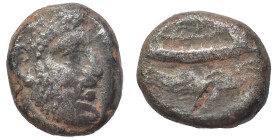 PHOENICIA. Arados. Uncertain king, circa 4th century BC. Shekel (silver, 10.03 g, 18 mm). Laureate head of Ba'al-Arwad to right. Rev. Galley to right,...