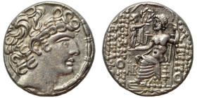 SYRIA, Seleukis and Pieria. Antioch. Aulus Gabinius, Proconsul, 57-55 BC. Tetradrachm (silver, 15.31 g, 26 mm). In the name and types of Philip I Phil...