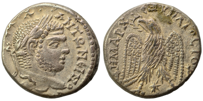 SYRIA, Seleucis and Pieria. Antioch. Caracalla, 198-217. Tetradrachm (billon, 14...